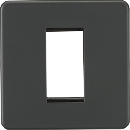 Picture of Screwless 1G Modular Faceplate - Anthracite