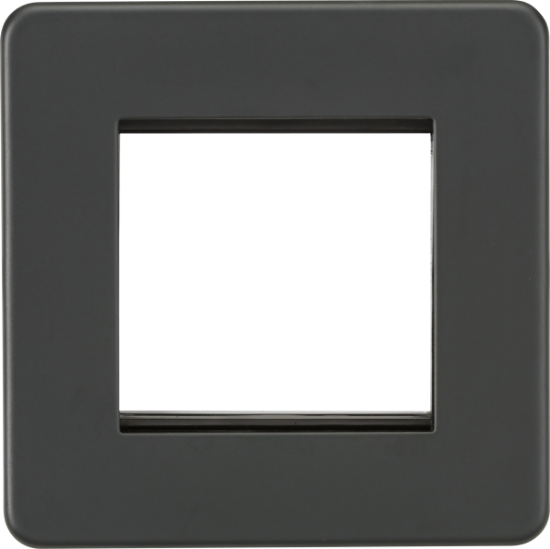 Picture of Screwless 2G Modular Faceplate - Anthracite