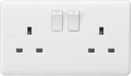 Picture of 13A 2G DP Switched Socket with twin earths - ASTA approved