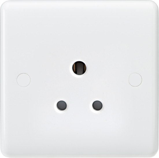 Picture of Curved Edge 5A Unswitched Round Pin Socket