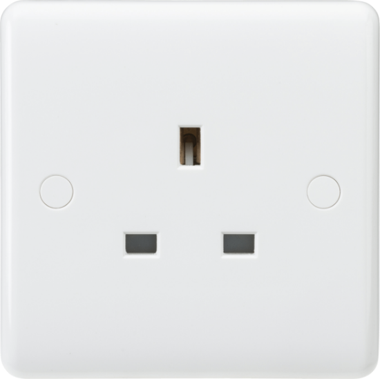 Picture of Curved Edge 13A 1G Unswitched Socket