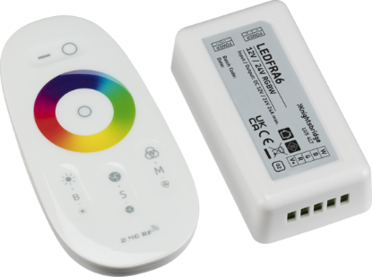 Picture of 12V / 24V RF Touch Controller and Remote - RGBW